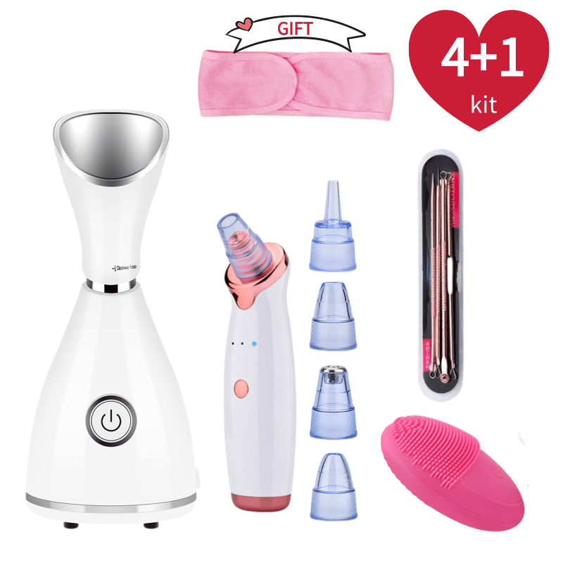 Silicone Face Scrubber Electric - Нано-ионный вапорайзер для лица, горячий отпариватель