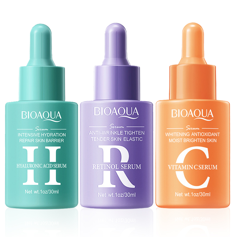 Hyaluronic Acid Facial Serum - 1/3 шт. BIOAQUA витамин С ретинол