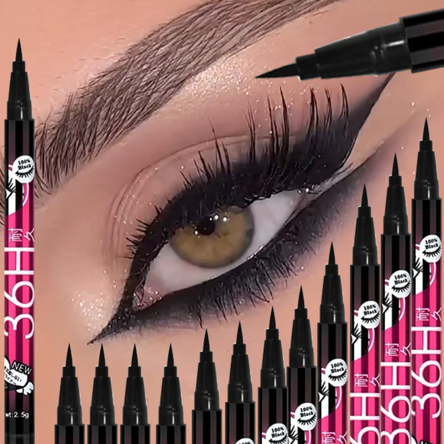 Waterproof Liquid Eyeliner Pen - Набор черных жидких подводок для глаз