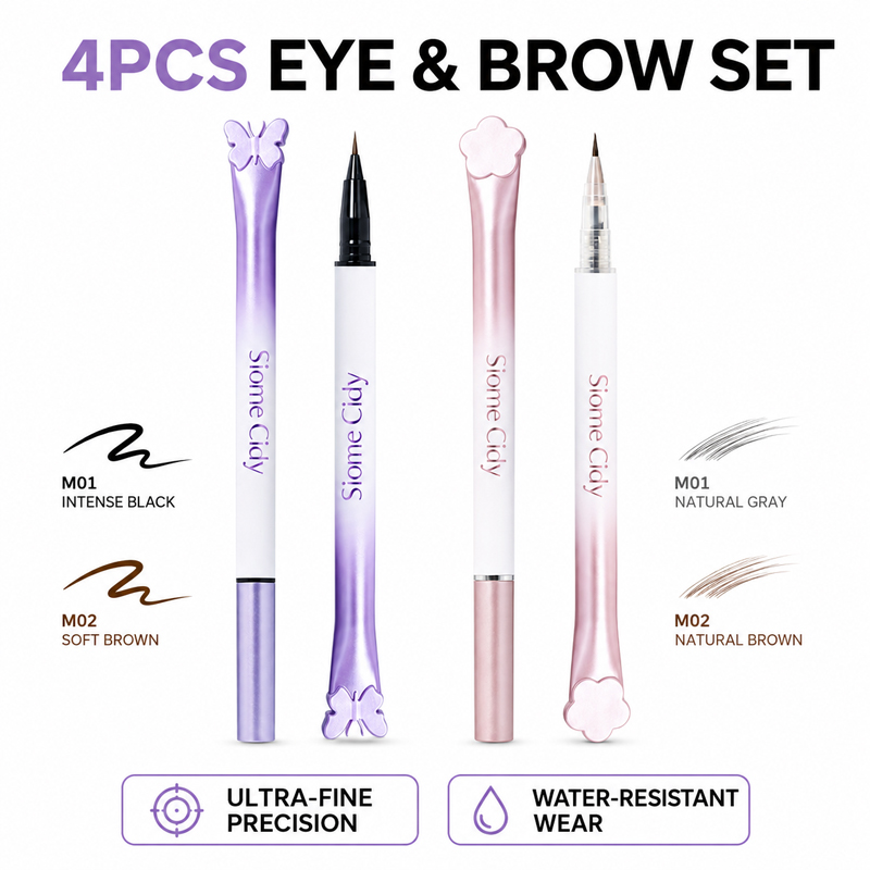 Waterproof Liquid Eyeliner Pen - Siome Cidy Набор из 4 жидких