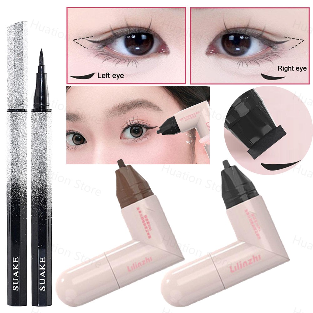 Waterproof Liquid Eyeliner Pen - DIY вращающаяся подводка для глаз, штамп,