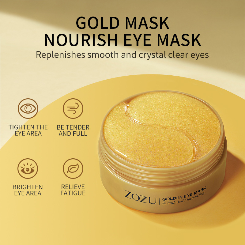 Collagen Under Eye Patches - 60 шт., Золотой коллаген, авокадо, увлажняющая