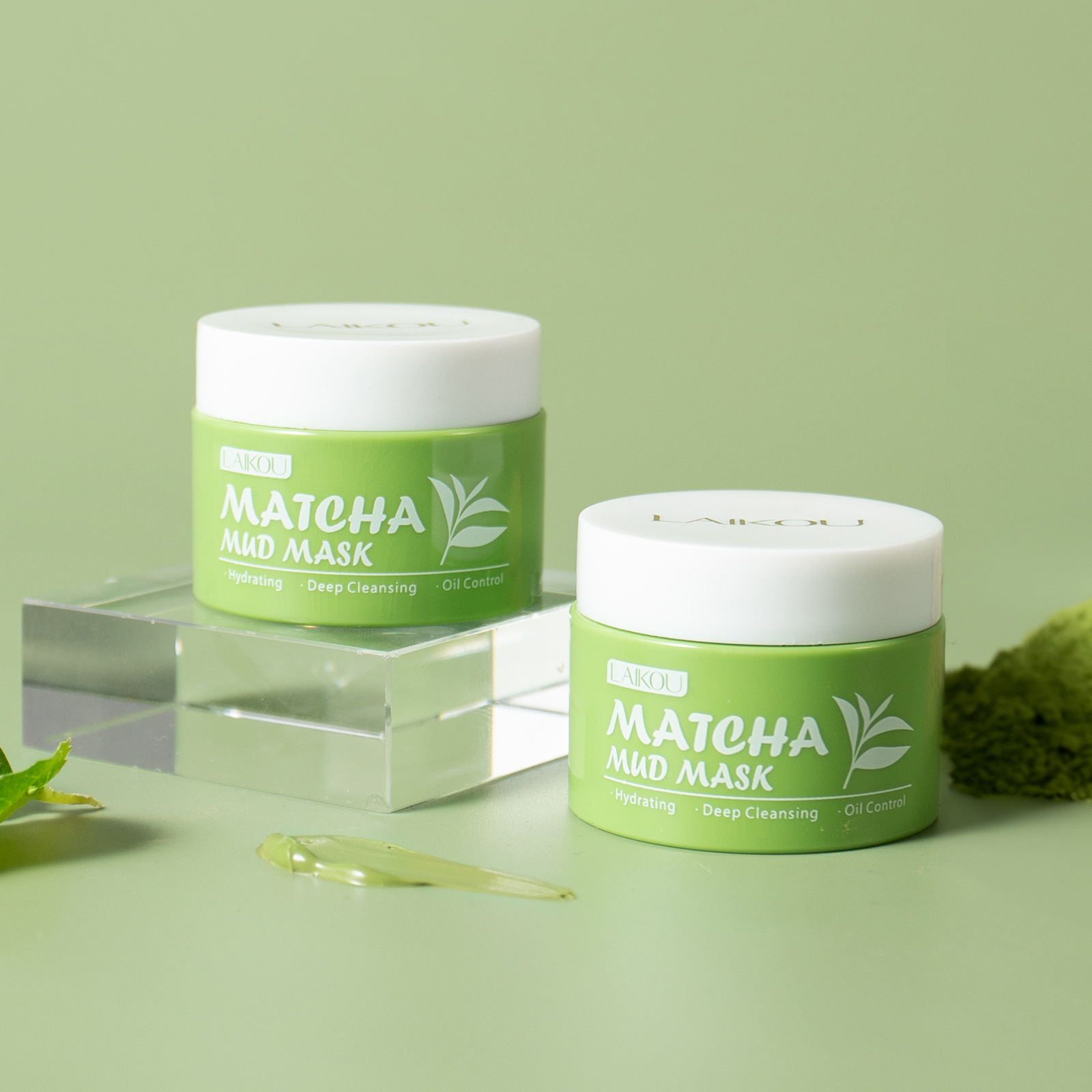 Green Tea Cleansing Clay Mask - Маска для лица LAIKOU с зеленым