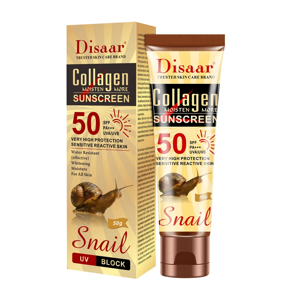 Spf 50 Waterproof Sunscreen - Солнцезащитный крем Disaar Bone Collagen SPF50,