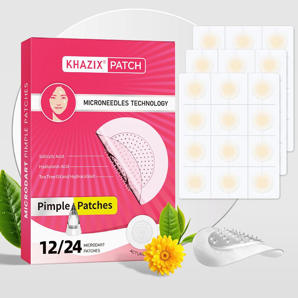 Hydrocolloid Pimple Patch - 12/24 шт. микроигольчатые гидроколлоидные патчи от
