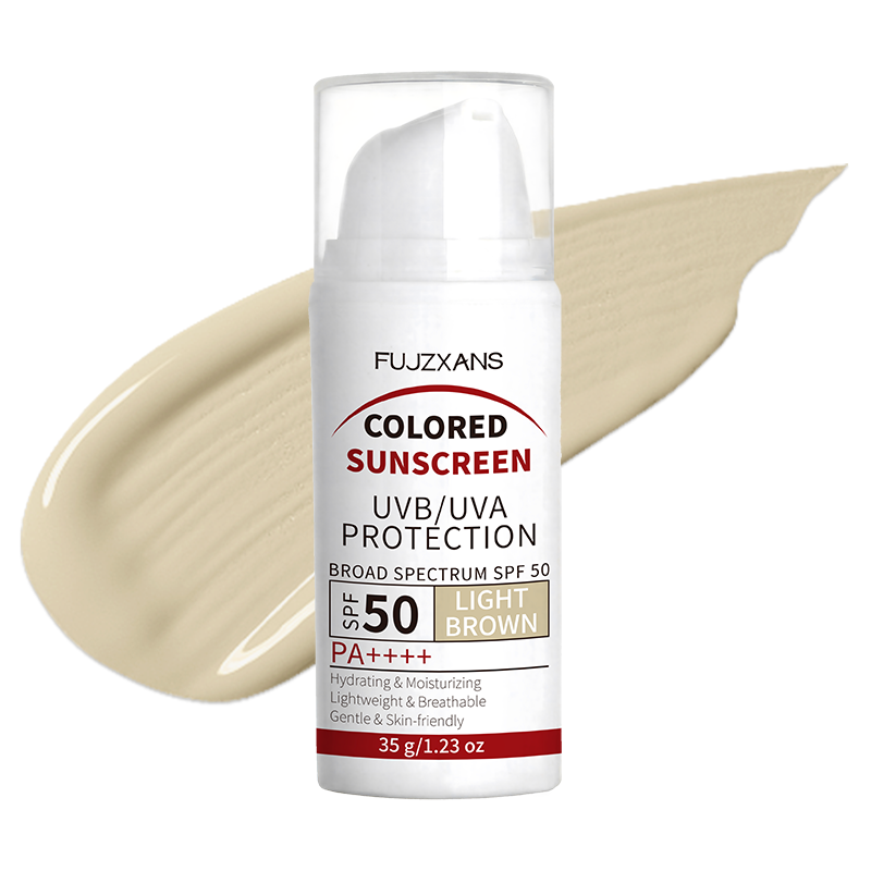 Spf 50 Waterproof Sunscreen - Светло-коричневый тонирующий BB-крем SPF50 с титановым