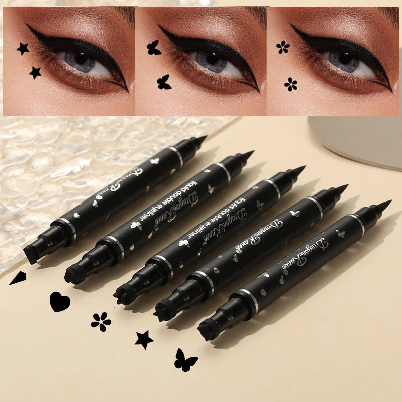 Waterproof Liquid Eyeliner Pen - 2 в 1 карандаш-подводка для глаз