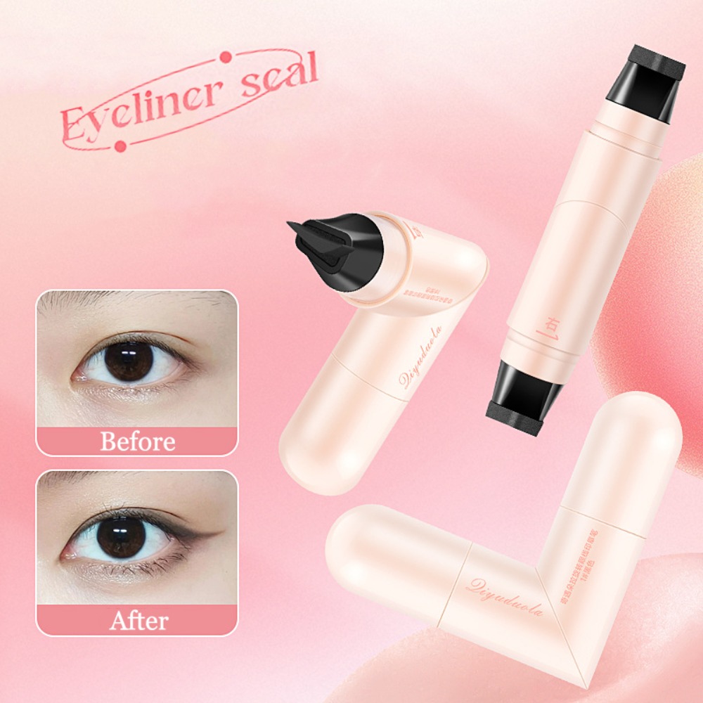 Waterproof Liquid Eyeliner Pen - 2 шт. Матовый вращающийся штамп для