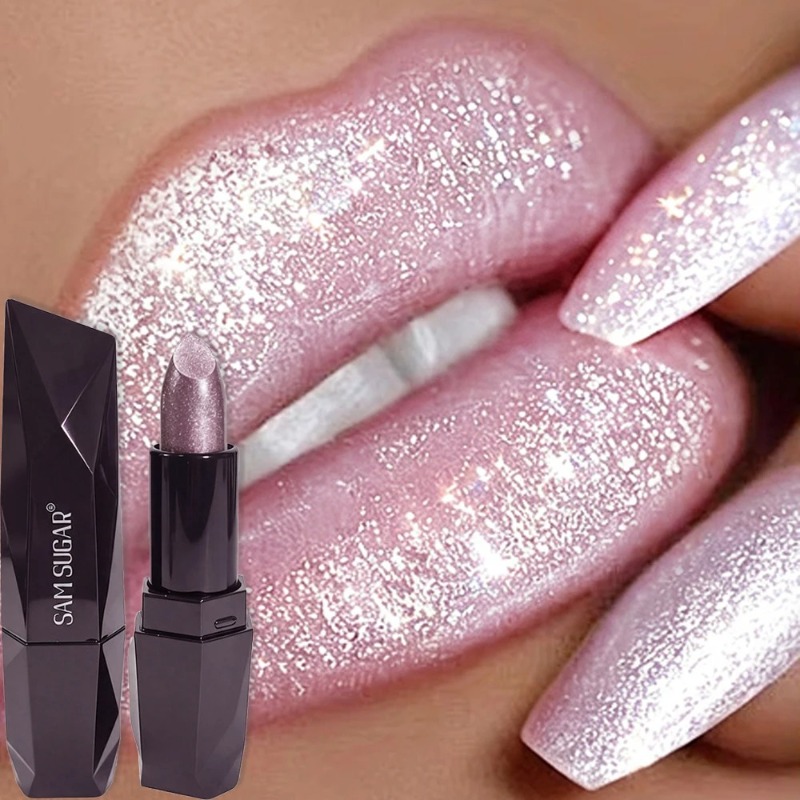Matte Velvet Lip Tint Long Lasting - 6 цветов перламутрово-розовой металлической блестящей бархатной