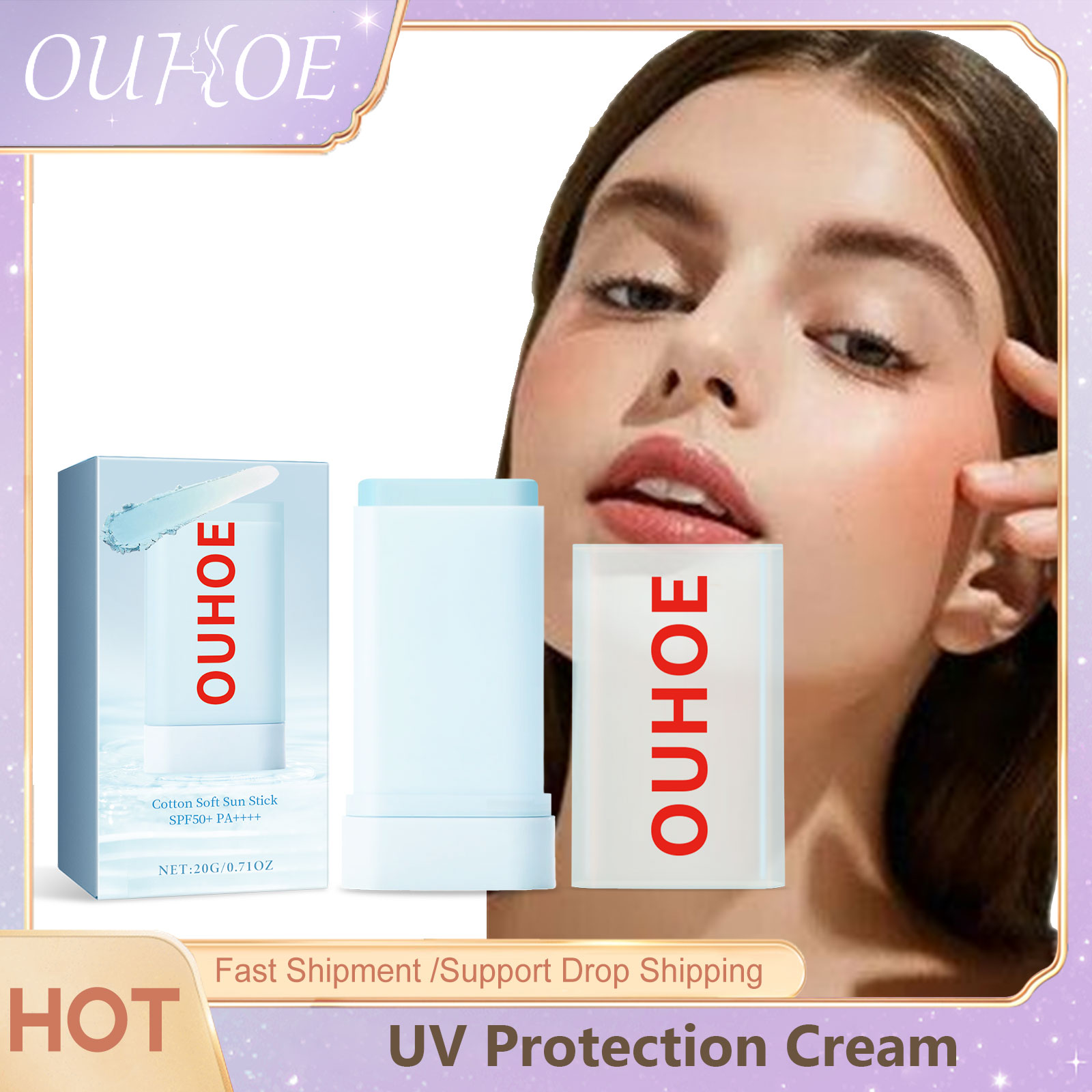 Spf 50 Waterproof Sunscreen - УФ-крем OUHOE с защитой Spf 50