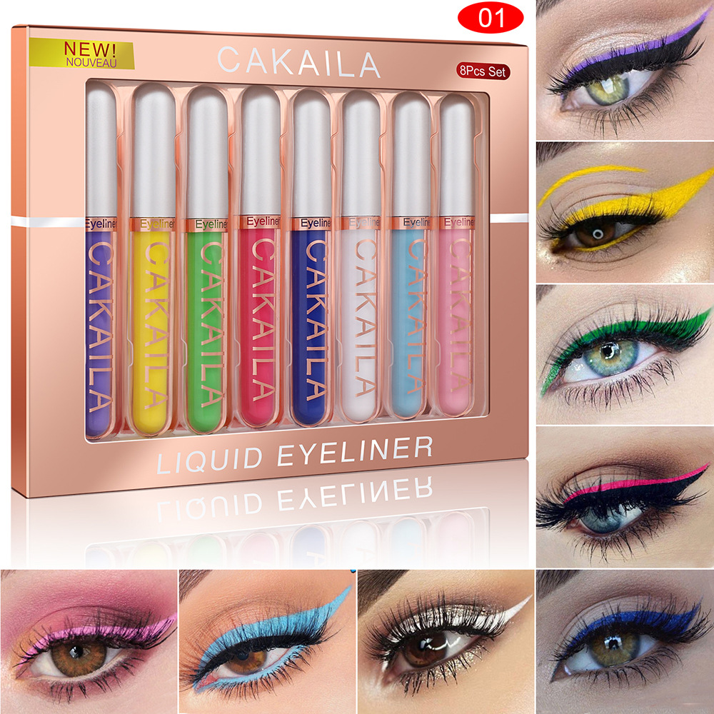 Набор из 8 цветов, водостойкая – обзор и цена Waterproof Liquid Eyeliner Pen
