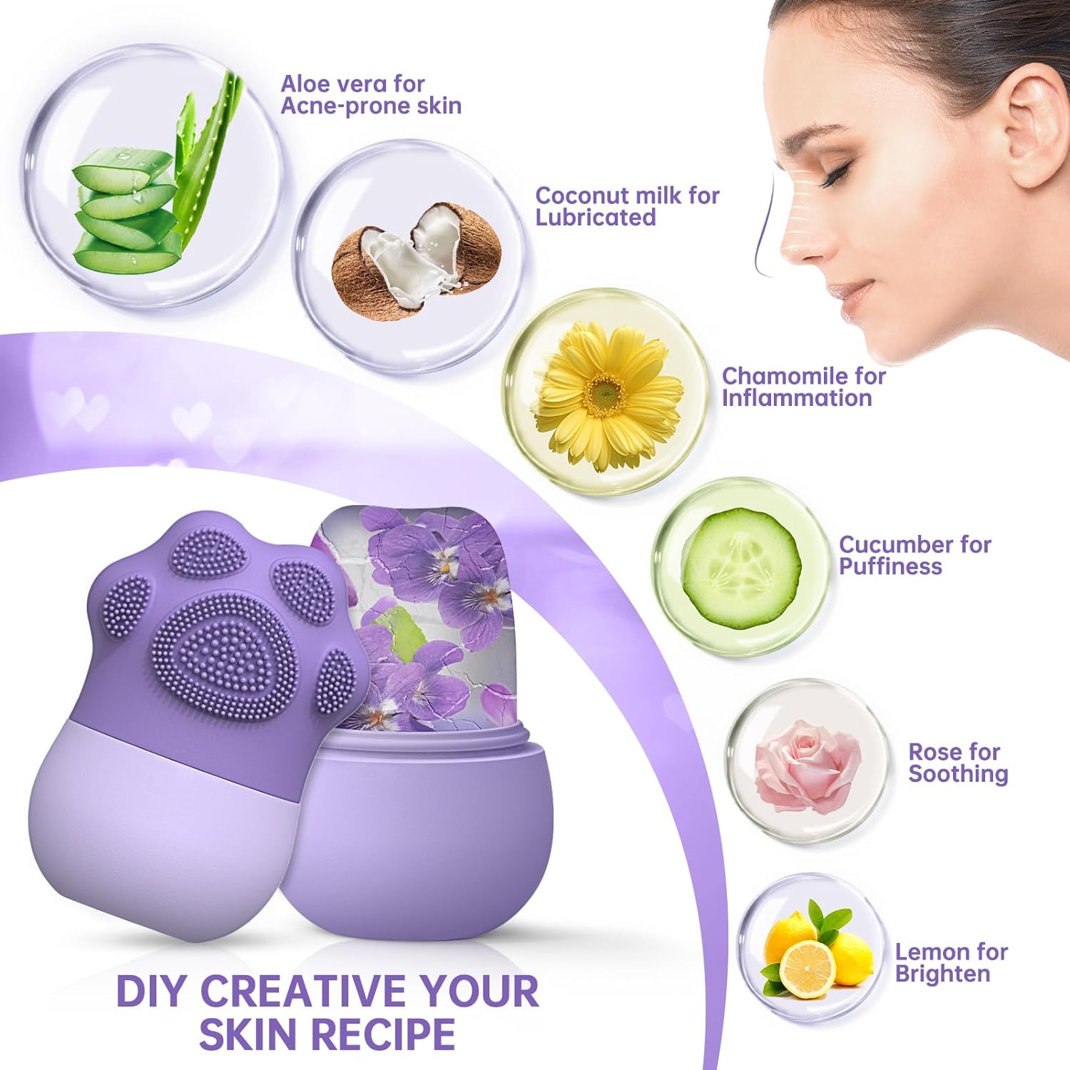 Ледяной валик для лица для ухо – обзор и цена Face Ice Roller Puffiness