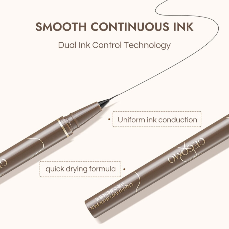 Ультратонкая черно-коричневая  – обзор и цена Waterproof Liquid Eyeliner Pen
