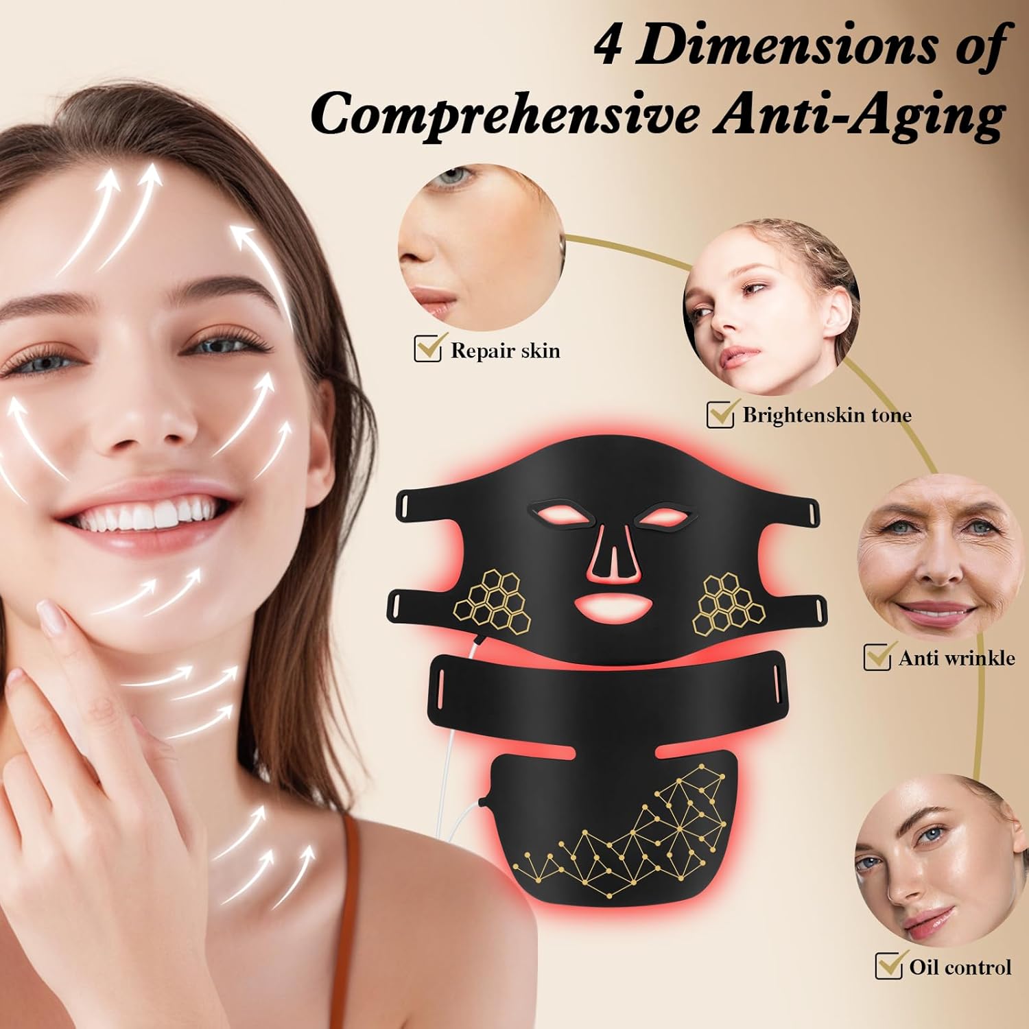 Двухфункциональная светодиодна – обзор и цена Led Light Therapy Face Mask