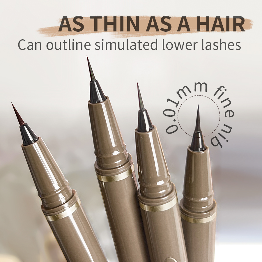 Гладкая очень тонкая подводка  – обзор и цена Waterproof Liquid Eyeliner Pen