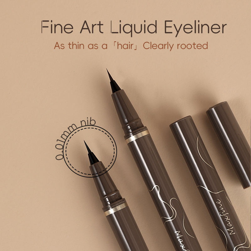 Гладкая очень тонкая подводка  – обзор и цена Waterproof Liquid Eyeliner Pen