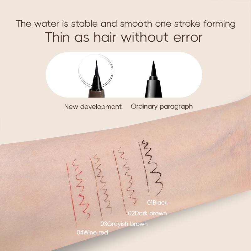 Гладкая очень тонкая подводка  – обзор и цена Waterproof Liquid Eyeliner Pen
