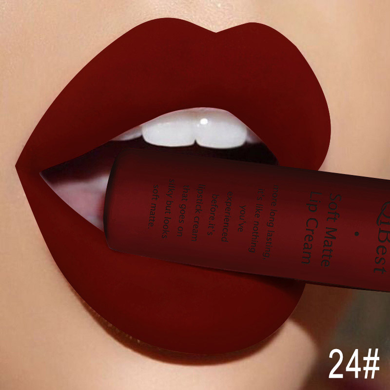 QIBEST сексуальный бархатный м – обзор и цена Matte Velvet Lip Tint Long Lasting