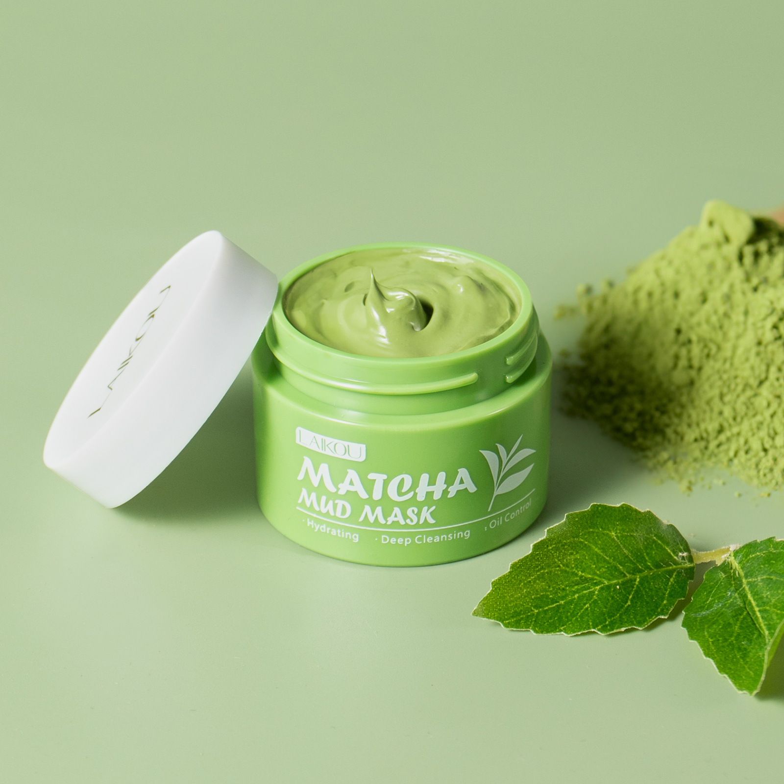Маска для лица LAIKOU с зелены – обзор и цена Green Tea Cleansing Clay Mask