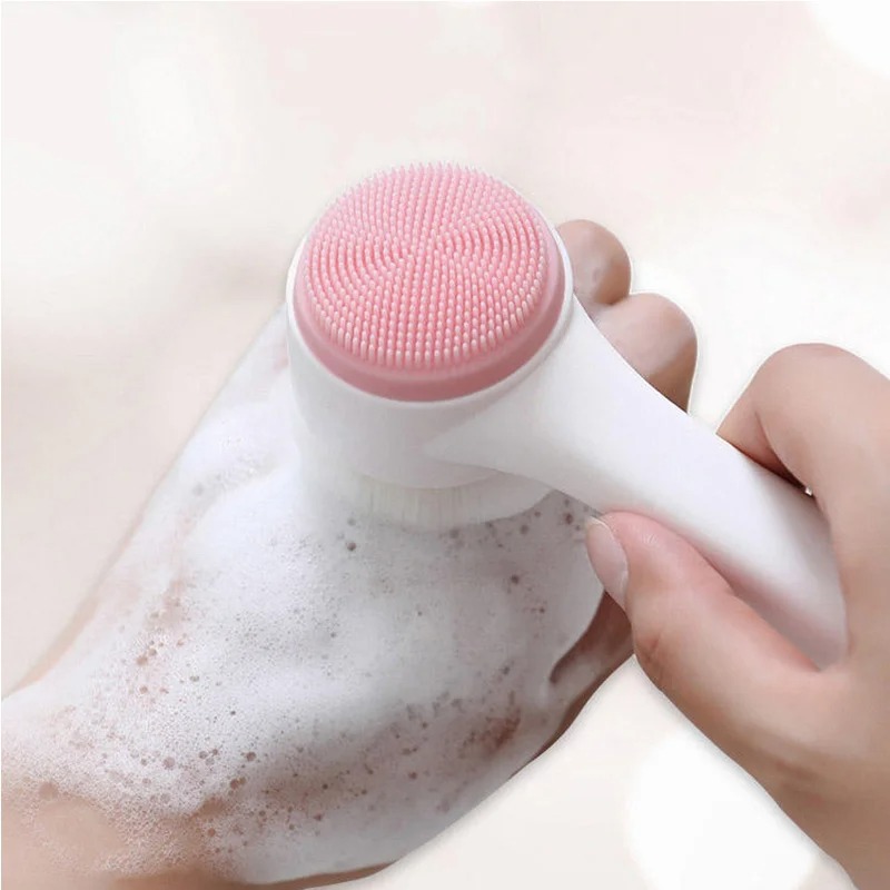 3D двусторонняя ручная щетка д – обзор и цена Silicone Face Scrubber Electric