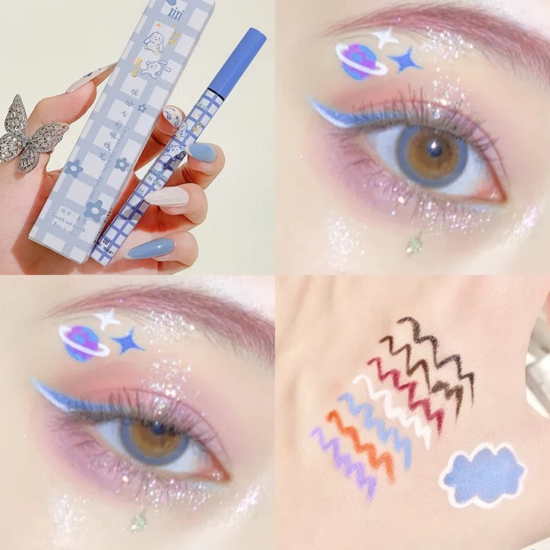 Цветная жидкая подводка-каранд – обзор и цена Waterproof Liquid Eyeliner Pen