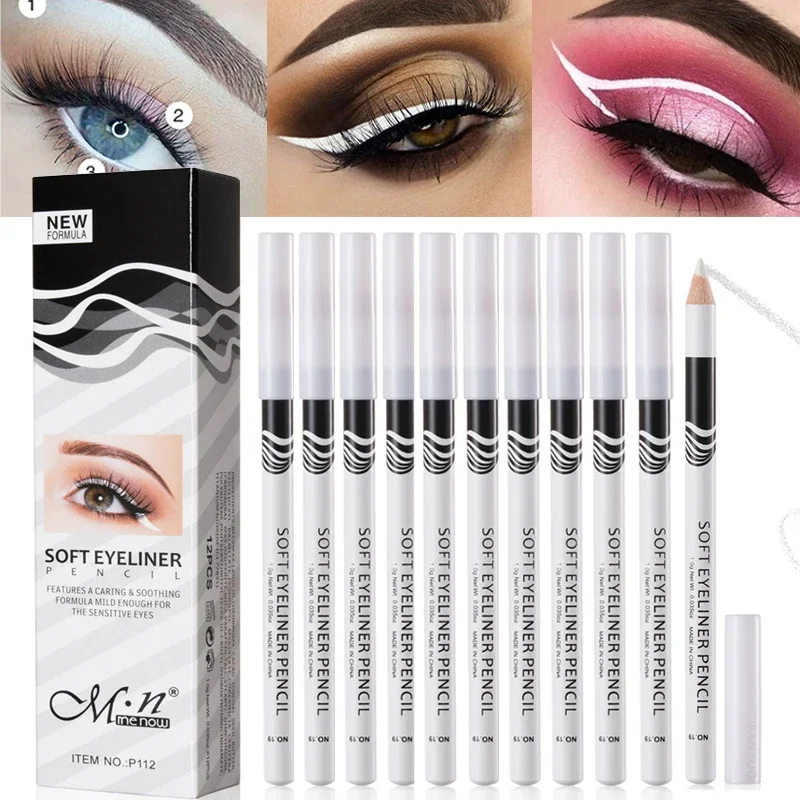 12 шт., белая подводка для гла – обзор и цена Waterproof Liquid Eyeliner Pen