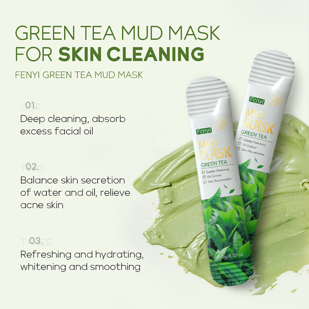 Набор глиняных масок Fenyi Gre – обзор и цена Green Tea Cleansing Clay Mask